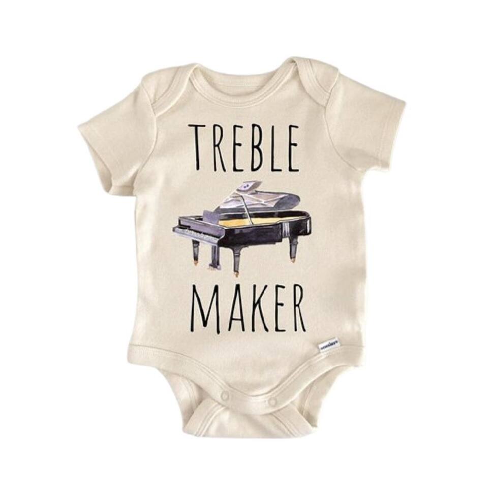Piano Musician Teacher - Baby Boy Girl Clothes Infant Bodysuit Funny Cute Newborn