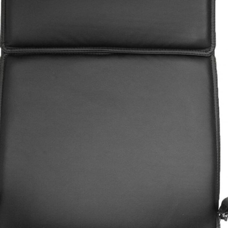 HomeRoots Black and Silver Adjustable Swivel Leather Rolling Office Chair