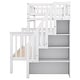 preview thumbnail 12 of 14, Merax Twin over Full Wood Bunk Bed with Storage Stairs