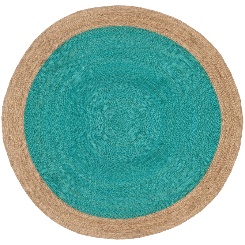 SAFAVIEH Handmade Natural Fiber Charlyne Bordered Round Jute Rug