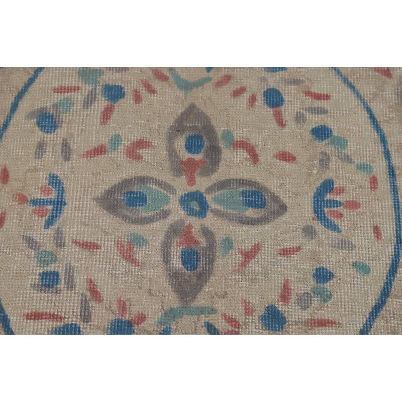Tabriz Persian Area Rug Hand-Knotted Dining Room Wool Carpet - 7'9"x 11'2"