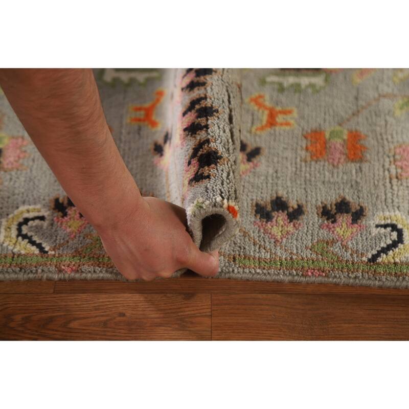 All-Over Kazak Indian Runner Rug Handmade Wool Carpet - 2'6"x 9'9"