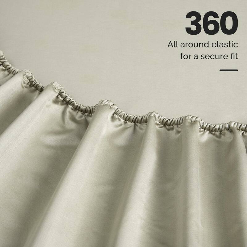 Blue Nile Mills 1500 Thread Count Egyptian Cotton Deep Pocket Solid Sheet Set