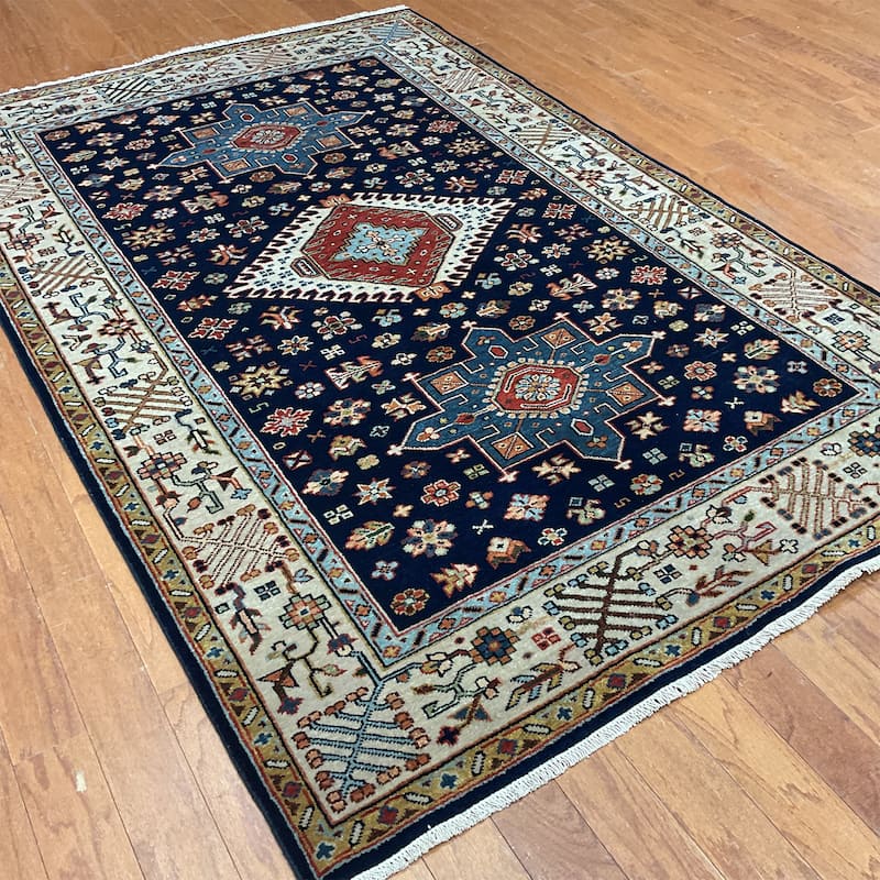 HERAT ORIENTAL Handmade Karaja Wool Rug - 4' x 6'1"