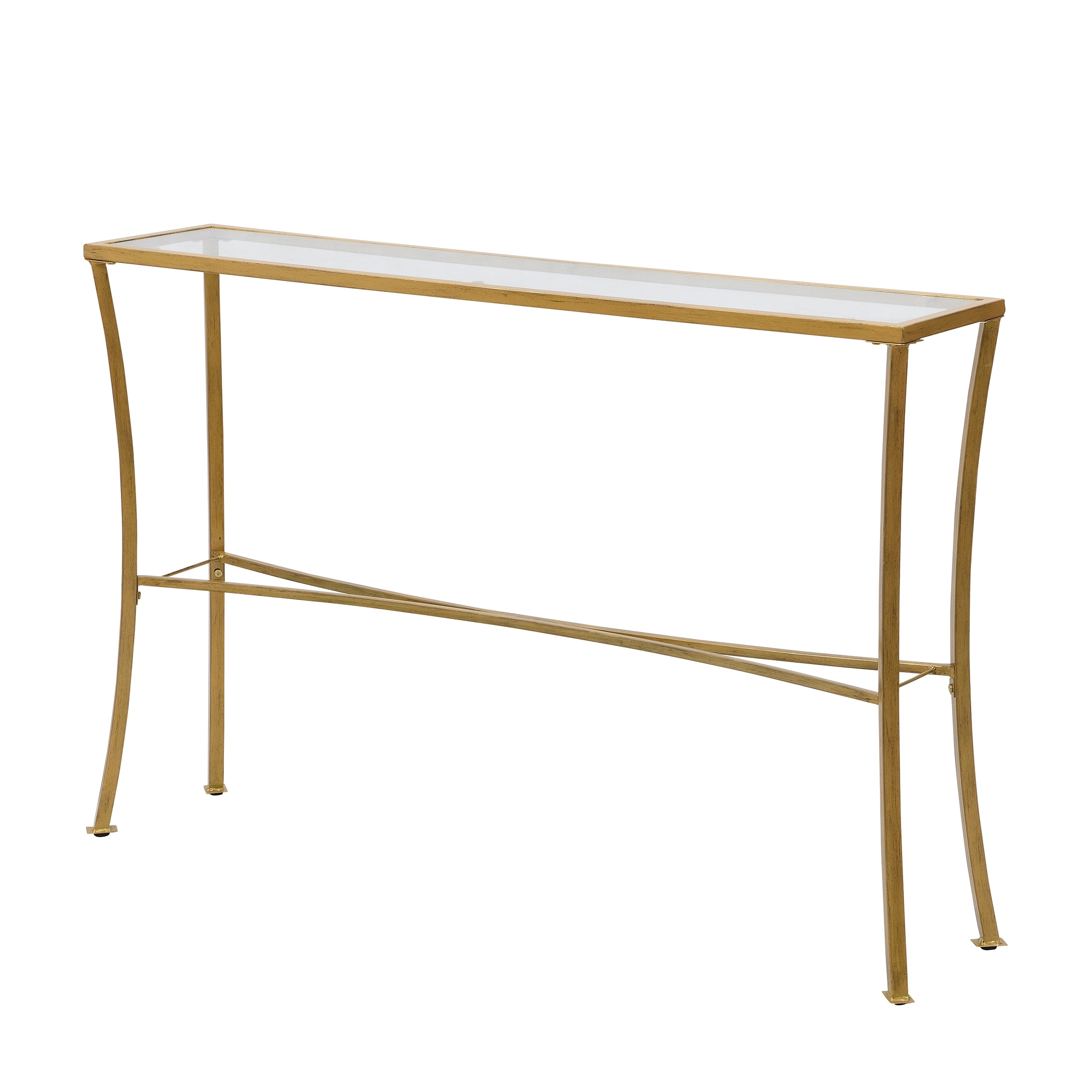 Savoy Antique Gold Glass Top Console Table Overstock 32397807