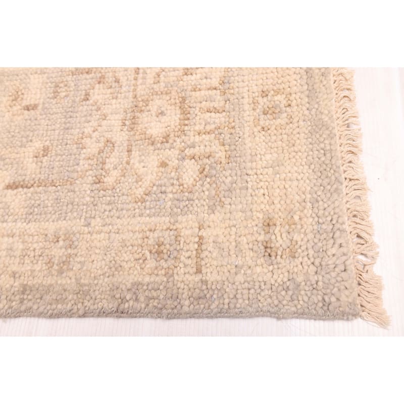 ECARPETGALLERY Hand-knotted Finest Oushak Grey Wool Rug - 7'8 x 9'8