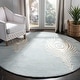 preview thumbnail 7 of 60, SAFAVIEH Handmade Soho Simi Peacock Feather N.Z. Wool Rug 4' Round - Light Blue/Ivory - Round