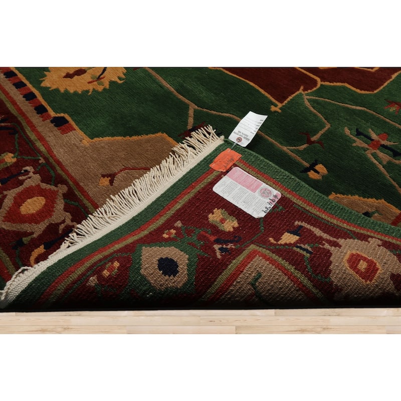 8x9'10'' Hand Knotted Wool Green Tibetan Art Plush Pile Tufenkian Rug - 8' x 9' 10''