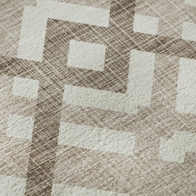 Premium Washable Super Soft Contemporary Geo Mayfield Rug