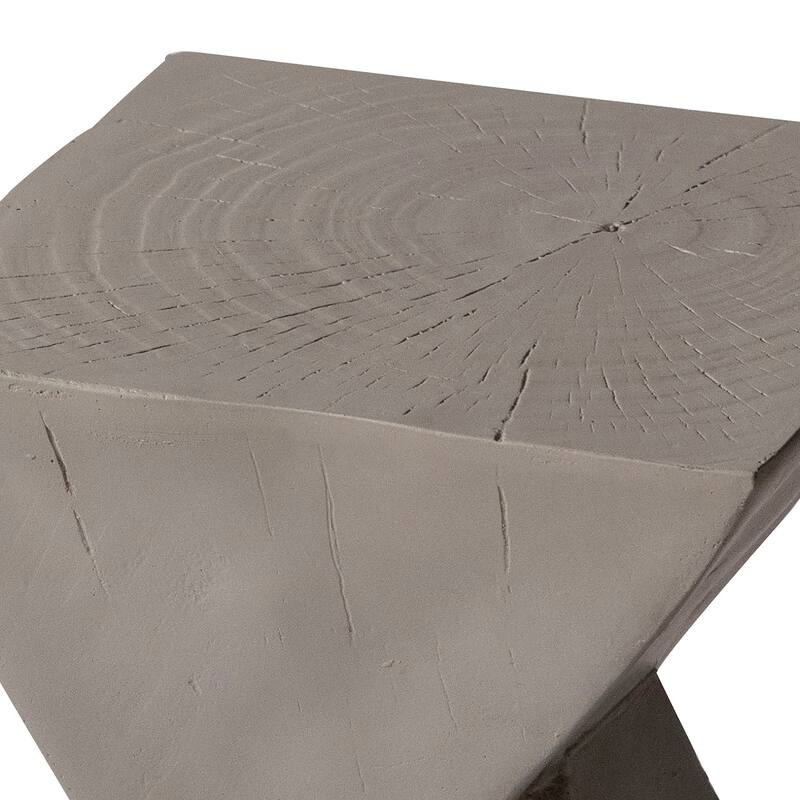 13-Inch Square Side Table in Fiberstone Modern Accent Side Table for Indoor and Outdoor Glint Series