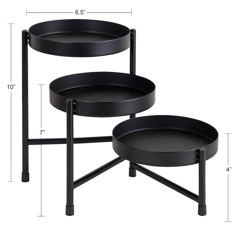 Kate and Laurel Finn Tiered Tabletop Planter - 7.25x7.25x10