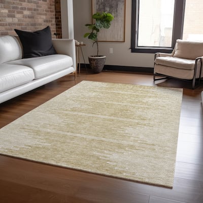 Machine Washable Indoor/ Outdoor Moroccan Boho Rug