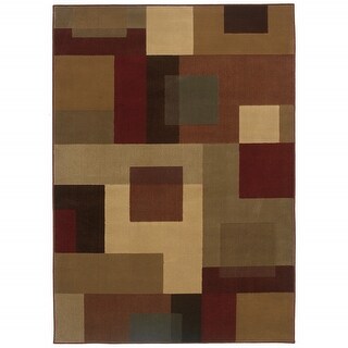 Tan Red Rugs Red and Tan Geometric Rug - Bed Bath & Beyond - 33827176