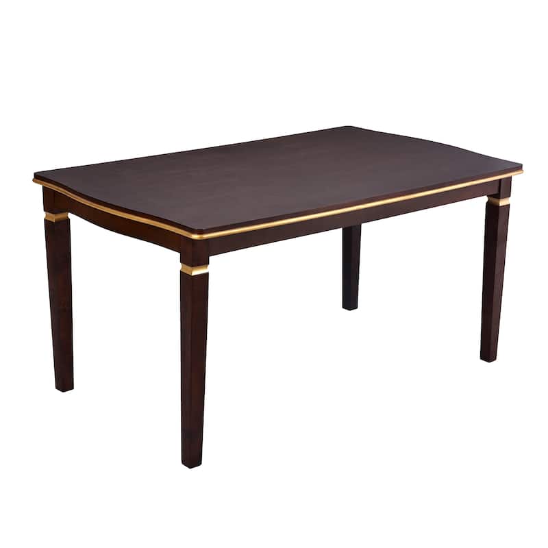 6-Piece Modern Dining Set with Rectangular Table & Tufted Chairs