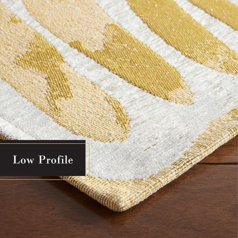TOWN & COUNTRY LUXE Livie Matisse Cutout Everwash Washable Non-Slip Backing Kitchen Mat