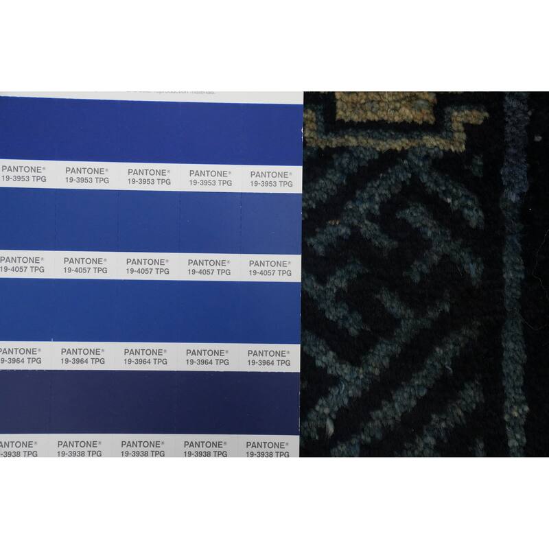 Hand Knotted Oriental 100% Wool Carpet Traditional Geometric Yellow & Gold Art Deco Area Rug - 4' 2'' X 2' 2''