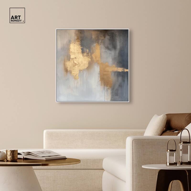 Golden Imprint Canvas by Art Remedy