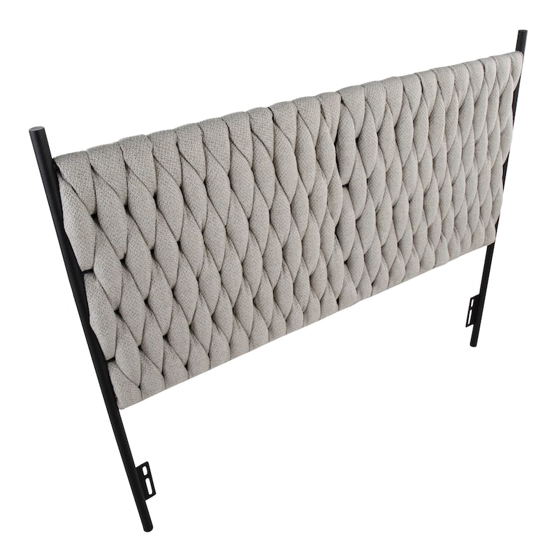 Silver Orchid Braided Matisse Queen Headboard