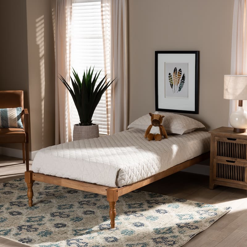 Iseline Modern and Contemporary Twin Size Platform Bed Frame