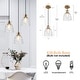 preview thumbnail 6 of 17, Elisie Mid-century Modern Pendant Light 1-Light Waterfall Glass Hammered Dome Kitchen Island Lighting Dining Room