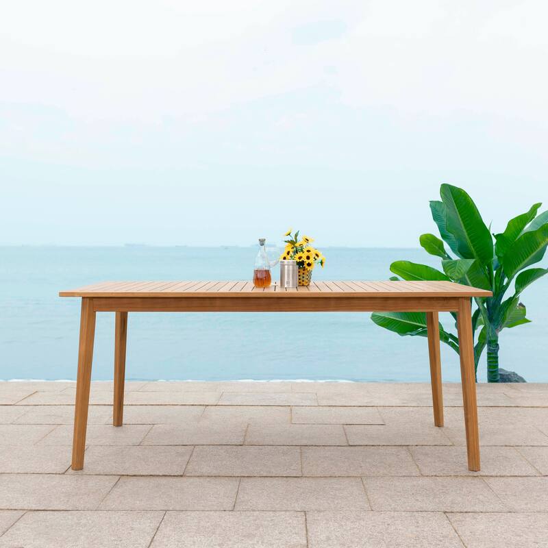 SAFAVIEH Couture Mayaguana Brazilian Teak Dining Table - 72"W x 40"D x 30"H