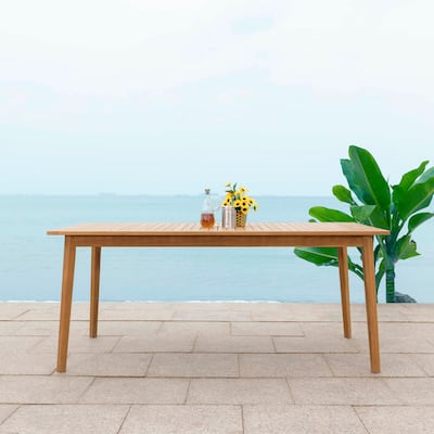 SAFAVIEH Couture Mayaguana Brazilian Teak Dining Table - 72"W x 40"D x 30"H
