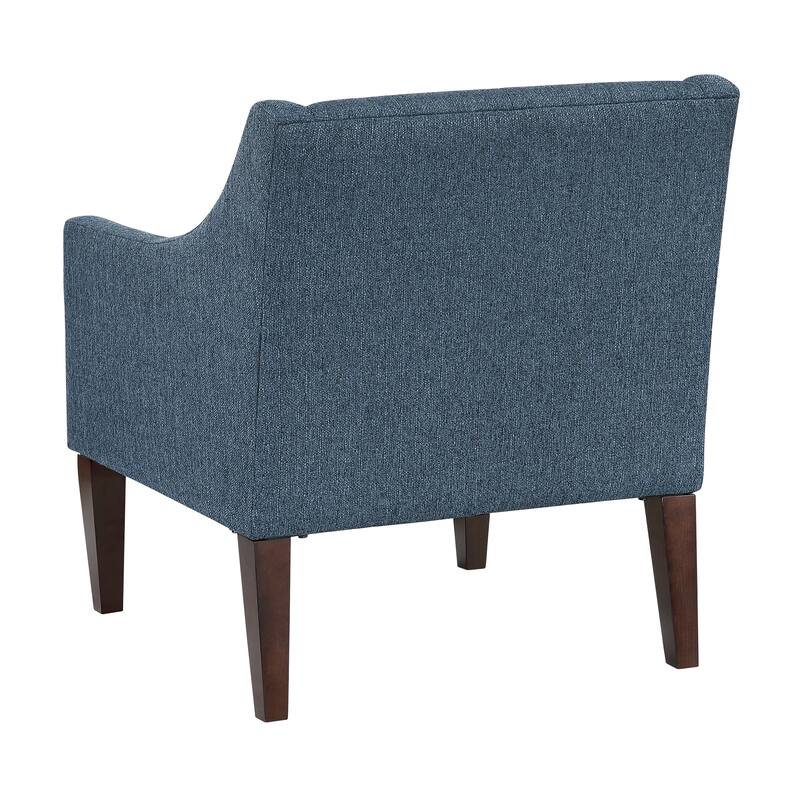 Laertes 26" Textured Fabric Accent Chair - Button-Tufted Chair Back
