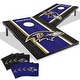 preview thumbnail 1 of 5, Baltimore Ravens NFL Compact 2x3 Tailgate Cornhole Board Set Include Carrying Case