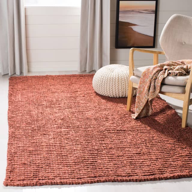 SAFAVIEH Jerneja Handmade Solid Chunky Jute Area Rug