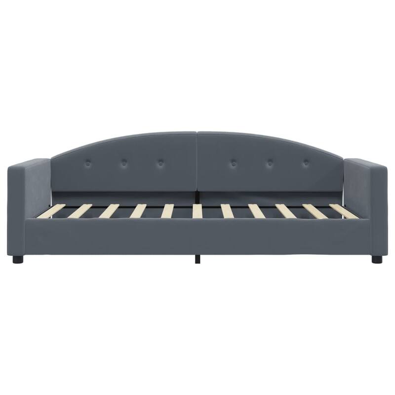 vidaXL Daybed with Trundle without Mattress Dark Gray 39.4"x74.8"