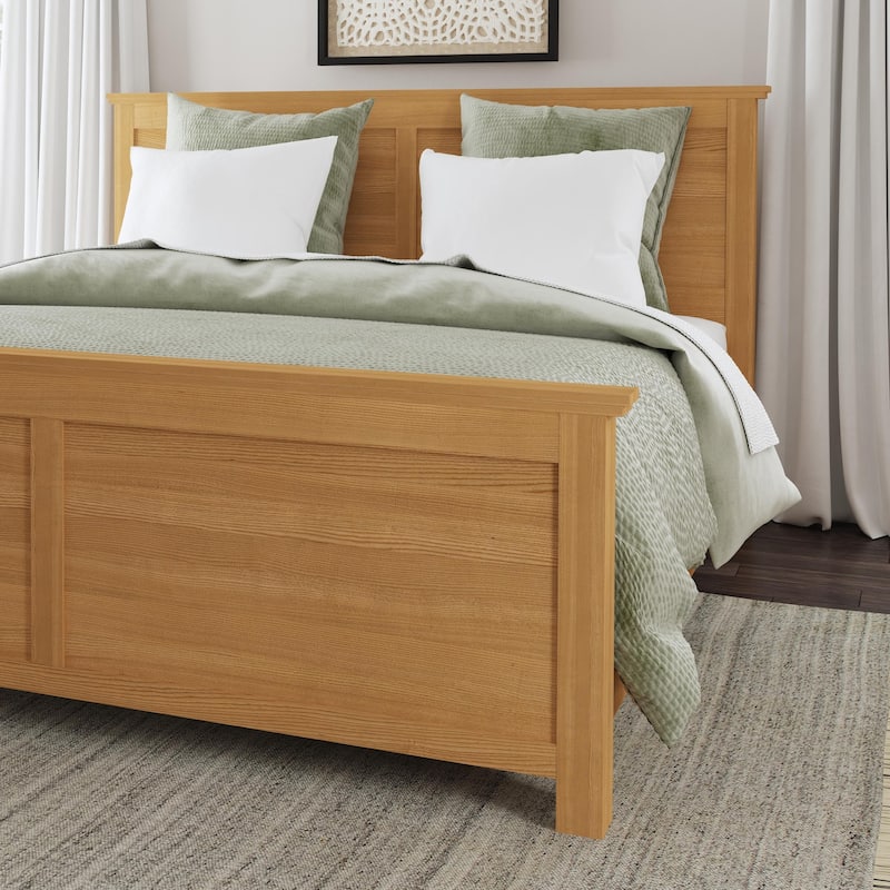 Homestyles Oak Park Brown Wood King Bed