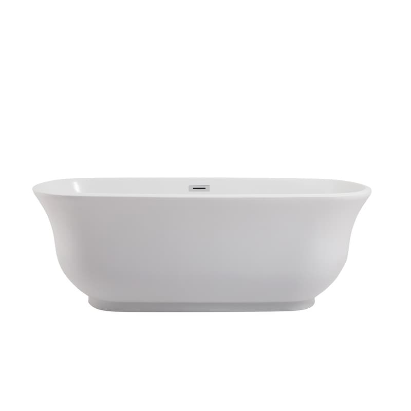 Cameron Soaking Bathtub in Glossy White