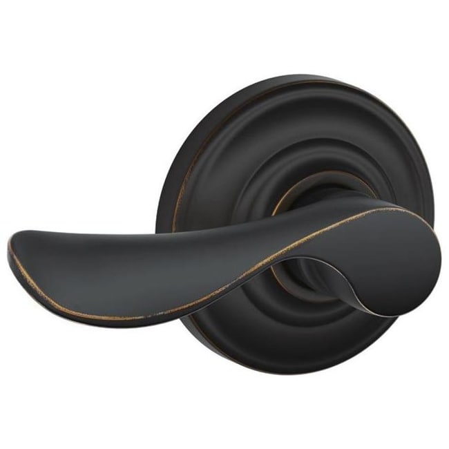Schlage Champagne Left Handed Non-Turning One-Sided Dummy Door Lever