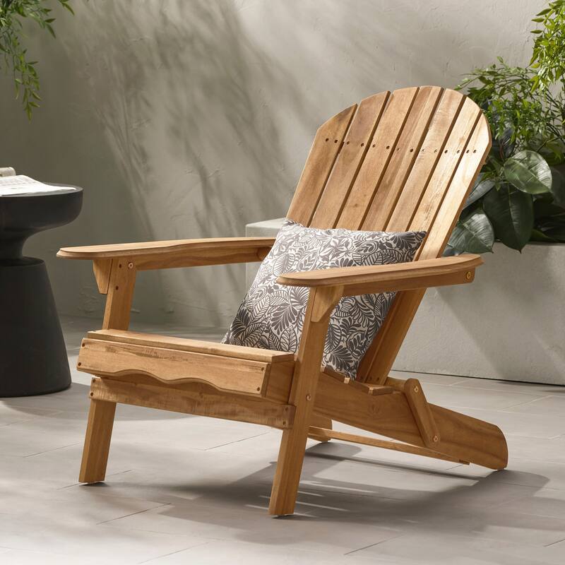 Rustic Acacia Wood Adirondack Chair