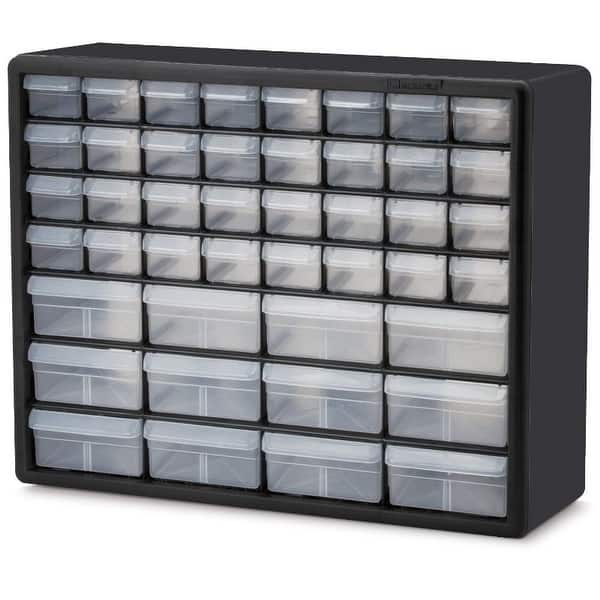 Hardware Craft Fishing Garage Storage Cabinet in Black with Drawers - 6.4 x  20 x 15.8 inches