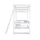 preview thumbnail 25 of 28, Twin Size Wood Loft Bed with Desk, Drawers and Storage Shelves