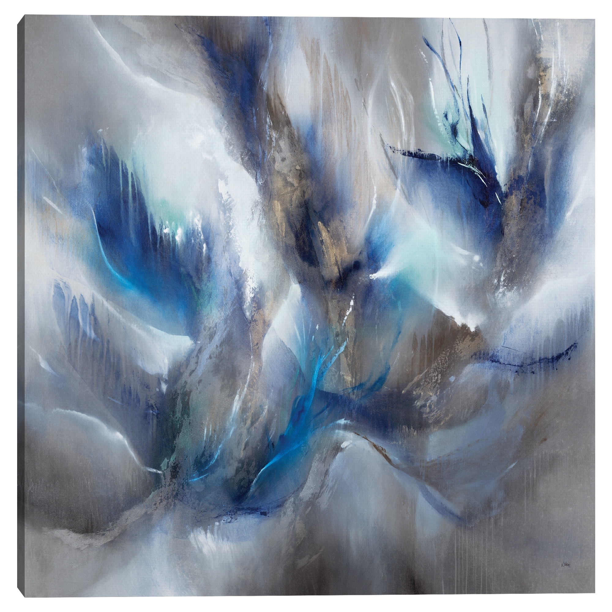 Blue Orchids by K. Nari Canvas Art Print