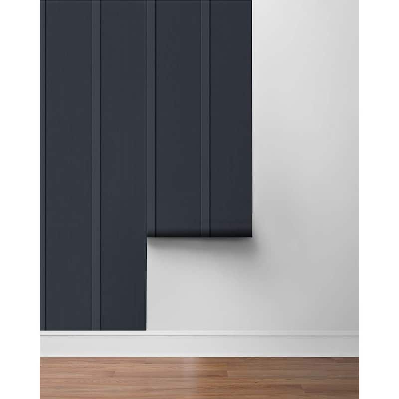 Seabrook Designs Faux Board & Batten Prepasted Wallpaper