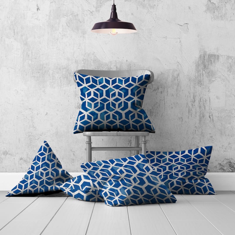 CUBE Collection Indoor/Outdoor Lumbar Pillow Set, Sewn Closed - 20 x 20