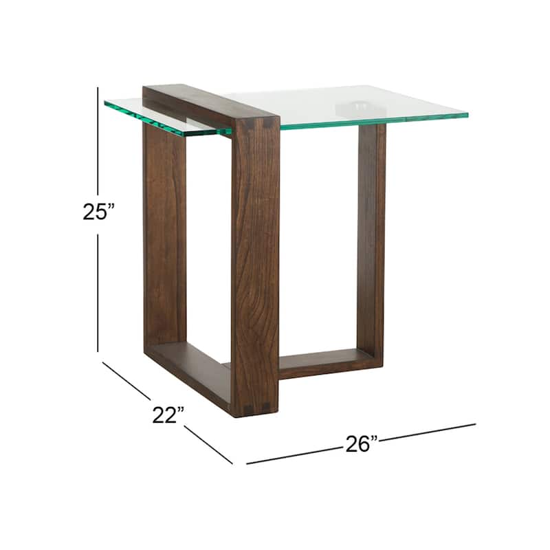 Magnussen Home Bristow Acorn Rectangular End Table - 26''W x 22''D x 25''H