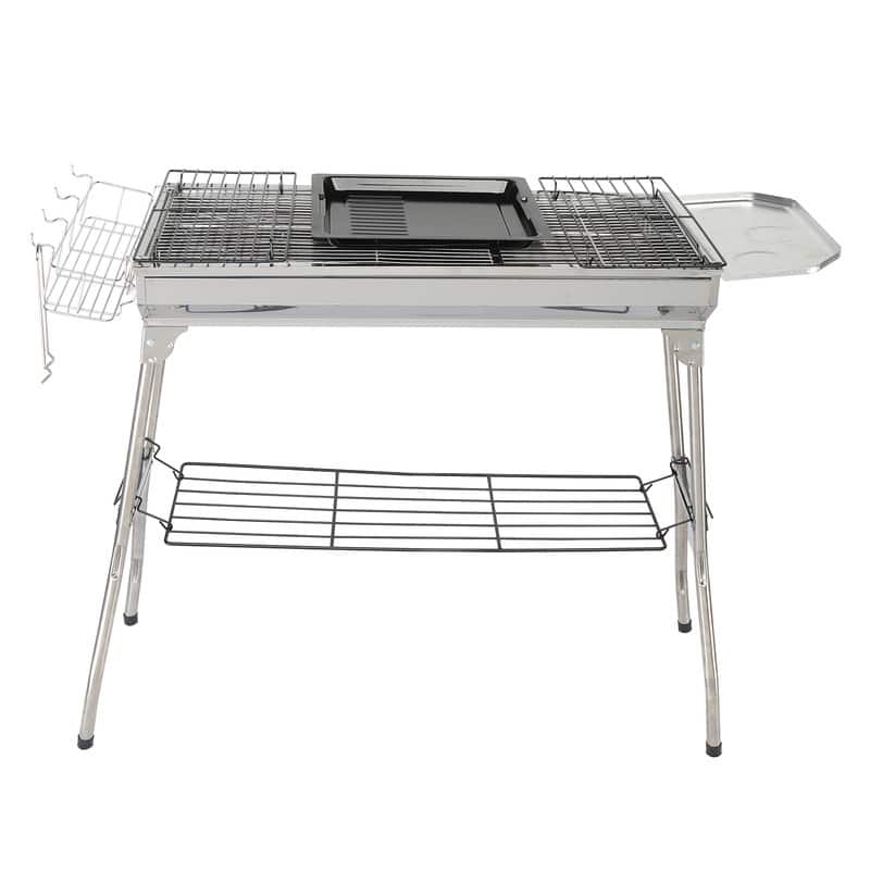 39.3''W× 27.9''H Portable Stainless Steel Grill - Assembly Required
