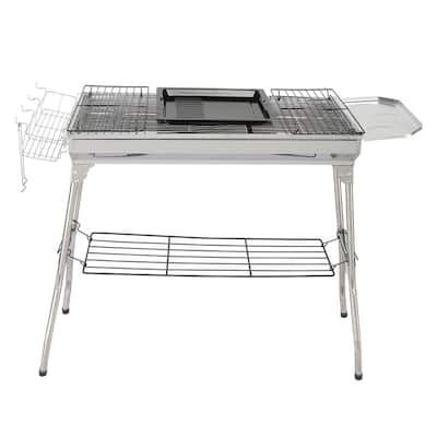 39.3''W× 27.9''H Portable Stainless Steel Grill