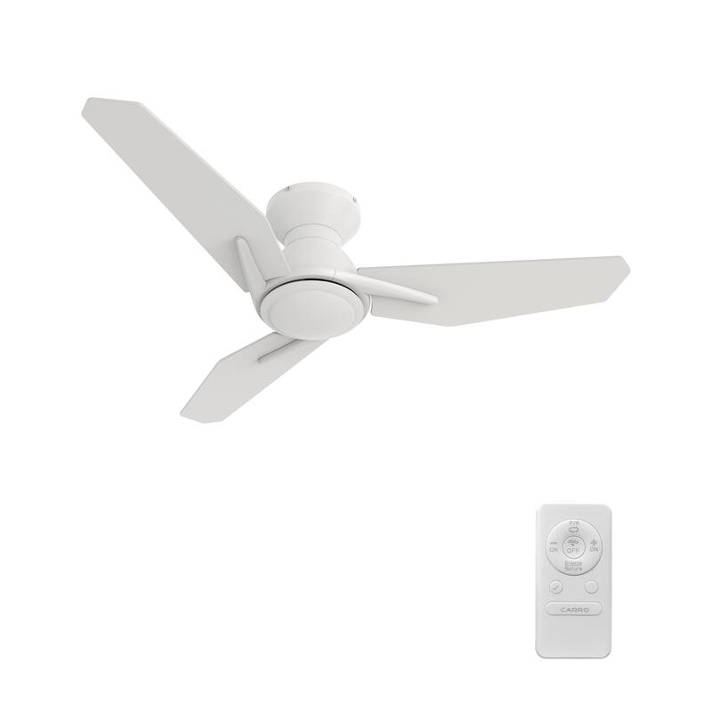 CARRO Liverpool 44" 3-Blade Ceiling Fan with Remote and Quiet DC Motor-No Light