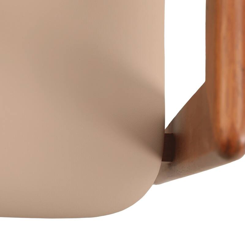Velo Solid Wood Dining Chair Open Back Modern Accent Side Armchair
