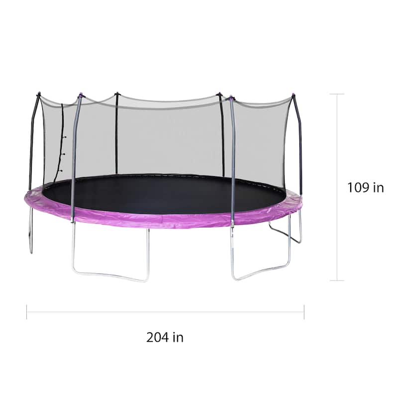 Skywalker Trampolines Purple 17-foot Oval Trampoline with Enclosure
