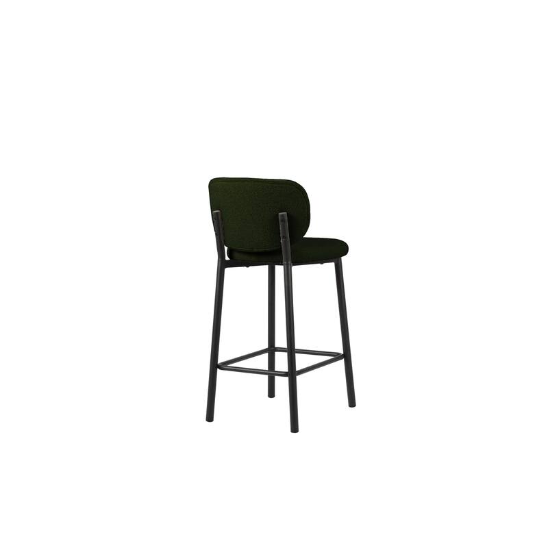 Rye Studio Boucle Chairs with Black Steel Legs, Set of 2