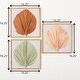 preview thumbnail 4 of 2, 16.25"H Sullivans Dried Palm Leaf Wall Decor Set of 3, Multicolored - 16.25"L x 1"W x 16.25"H