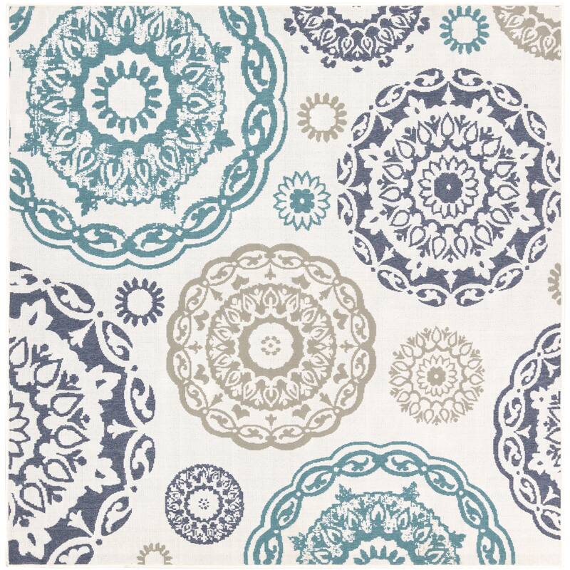 Arrigo Transitional Indoor/ Outdoor Area Rug - 8'9" Square