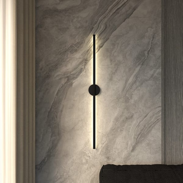 Ozarke Modern Minimalist Round Wall Sconce LED Indoor Wall Mount ...