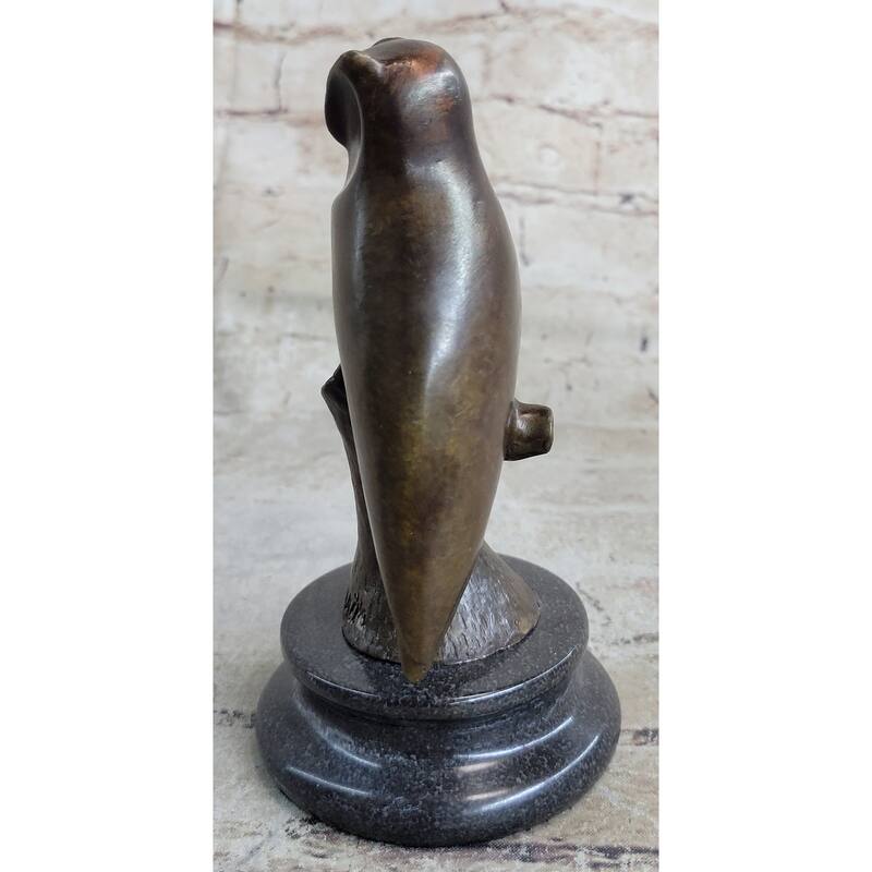 Vienna Bronze Modern Miniature Abstract Owl Bronze Sculpture Statue